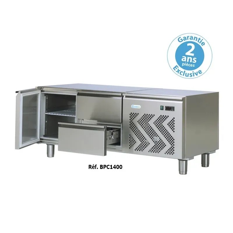 Tecnoinox - Soubassement réfrigéré - 170 litres - 4 tiroirs - Gamme 700 - BC1400