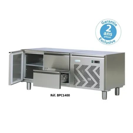 Tecnoinox - Soubassement réfrigéré - 170 litres - 4 tiroirs - Gamme 700 - BC1400