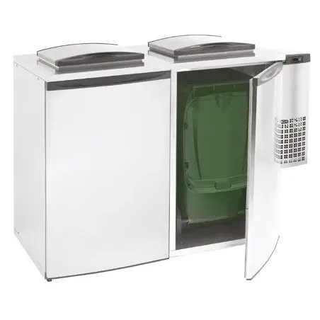 Furnotel - Refroidisseur de déchets avec unité frigorifique - 2 x 240 L - PRD480-2
