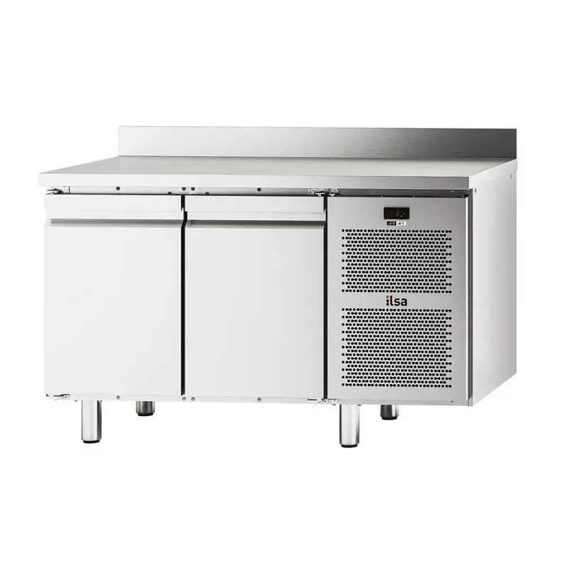 Table réfrigérée négative -20/-10°C avec groupe - 2 portes - Avec dosseret - NEOS - TGA72N - ILSA