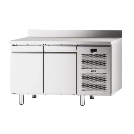 Table réfrigérée négative -20/-10°C avec groupe - 2 portes - Avec dosseret - NEOS - TGA72N - ILSA