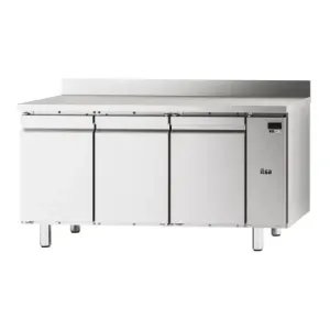 Table réfrigérée négative -20/-10°C sans groupe - 3 portes - Avec dosseret - NEOS - TGA73NSG - ILSA