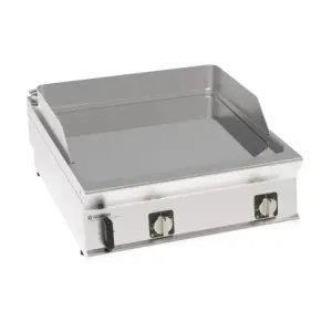 Élément top plaque à snacker lisse chromée - 2 zones - Tecnoinox - FTC8E91