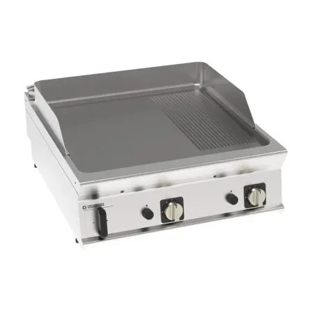 Élément top plaque gaz à snacker mixte - 2 zones - Tecnoinox - FTR8G91