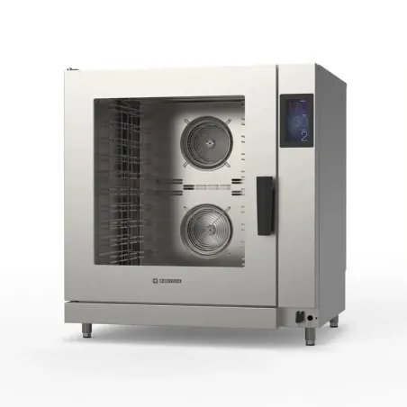 Four mixte injection directe 10 niveaux GN 1/1 et 600 x 400 triphase  - Tecnoinox - FMDI10ETSL