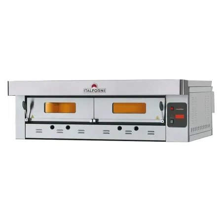 Four à pizza gaz - Gamme Eco Gaz - Finition inox - 1 chambre - 12 pizzas - Italforni - B219DI