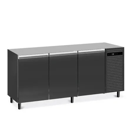 Furnotel - Arrière-bar skinplate sans dessus - 3 portes pleines - ABR3SD-2